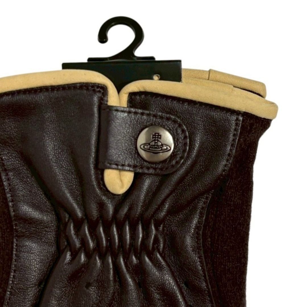 タグ付き・未使用品】 ヴィヴィアン ウエストウッド レザー ニット