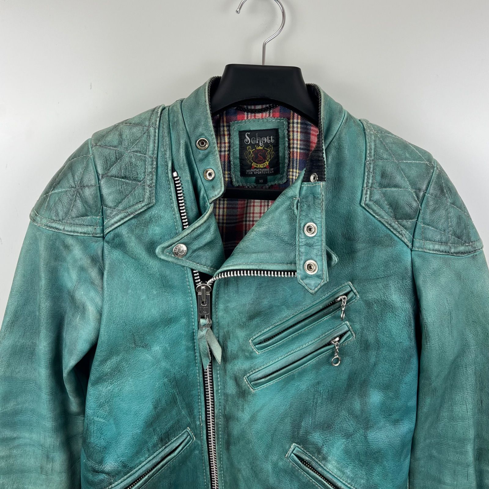 希少⭐️ ショット　レザージャケット クラシックレーサー USDD加工 希少⭐️ ショット レザージャケット クラシックレーサー USDD加工