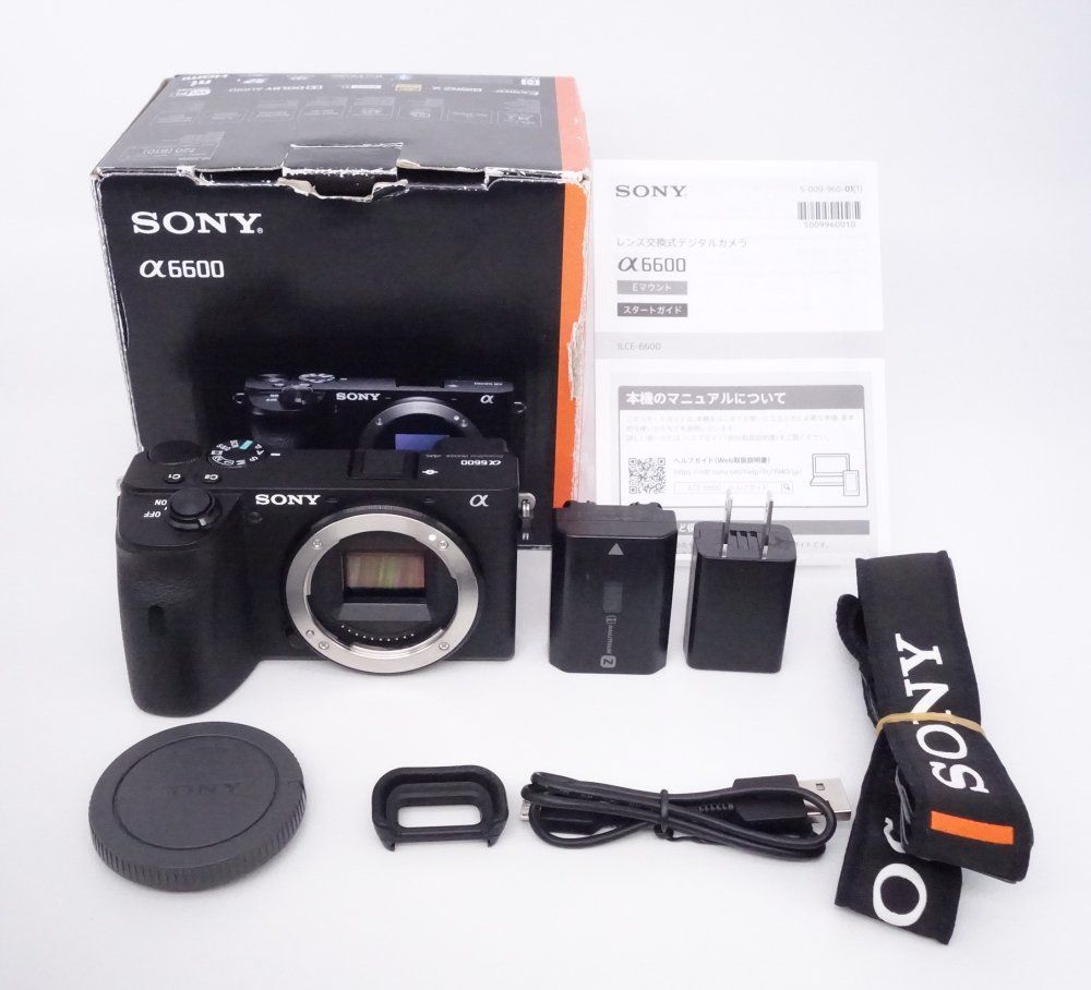 SONY α6600 ミラーレス一眼 元箱・付属品あり SONY α6600 ミラーレス一眼 本体と付属品 SONY α6600 ミラーレス一眼