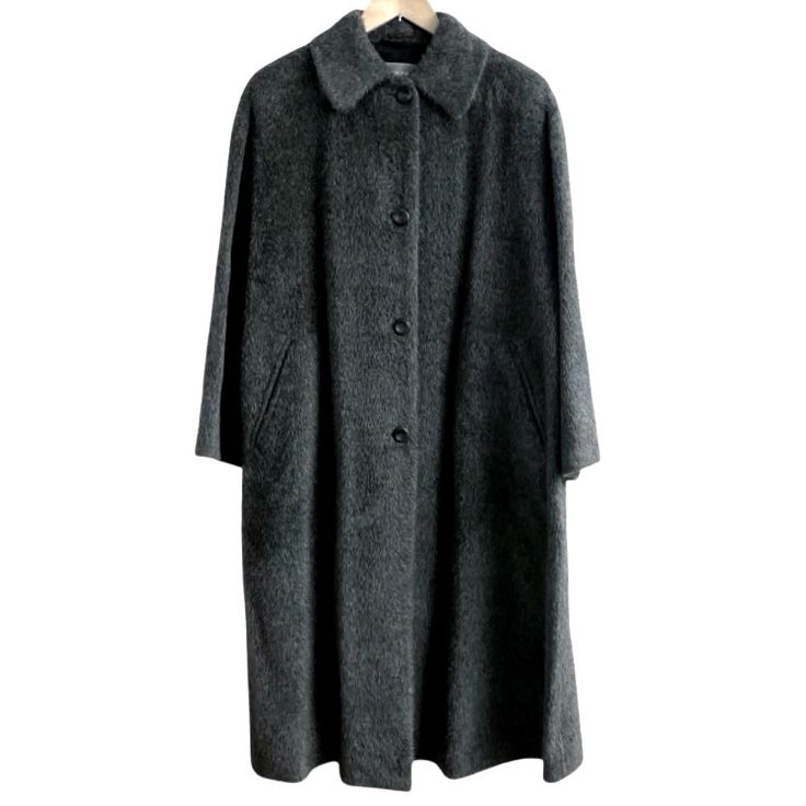 イタリア製 AGNONA アニオナ MARTORA アルパカ ウール シャギーコート