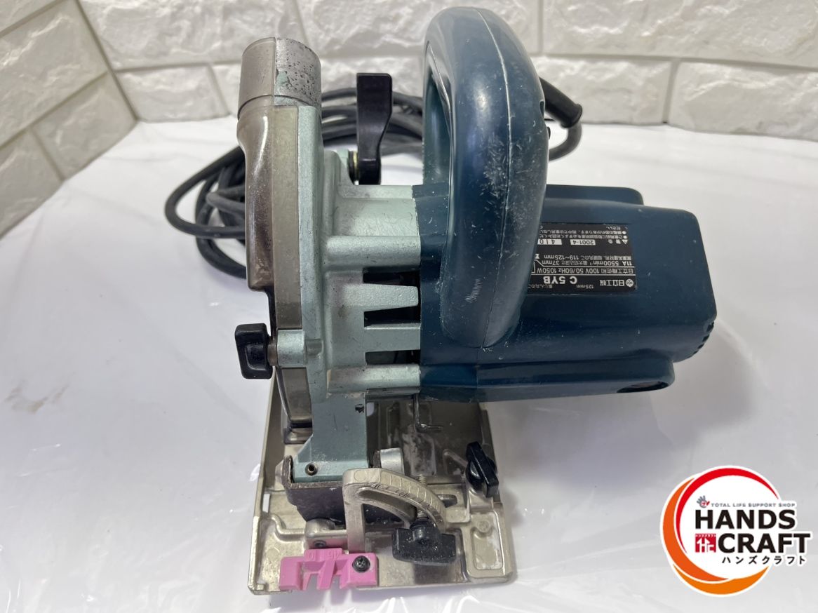 ② 日立工機 集じん丸のこ C5YB 125㎜ 中古品 丸ノコ ▽▽【中古】 日立 C5YB 集じんマルノコ 125mm 100V 日立工機 現HiKOKI