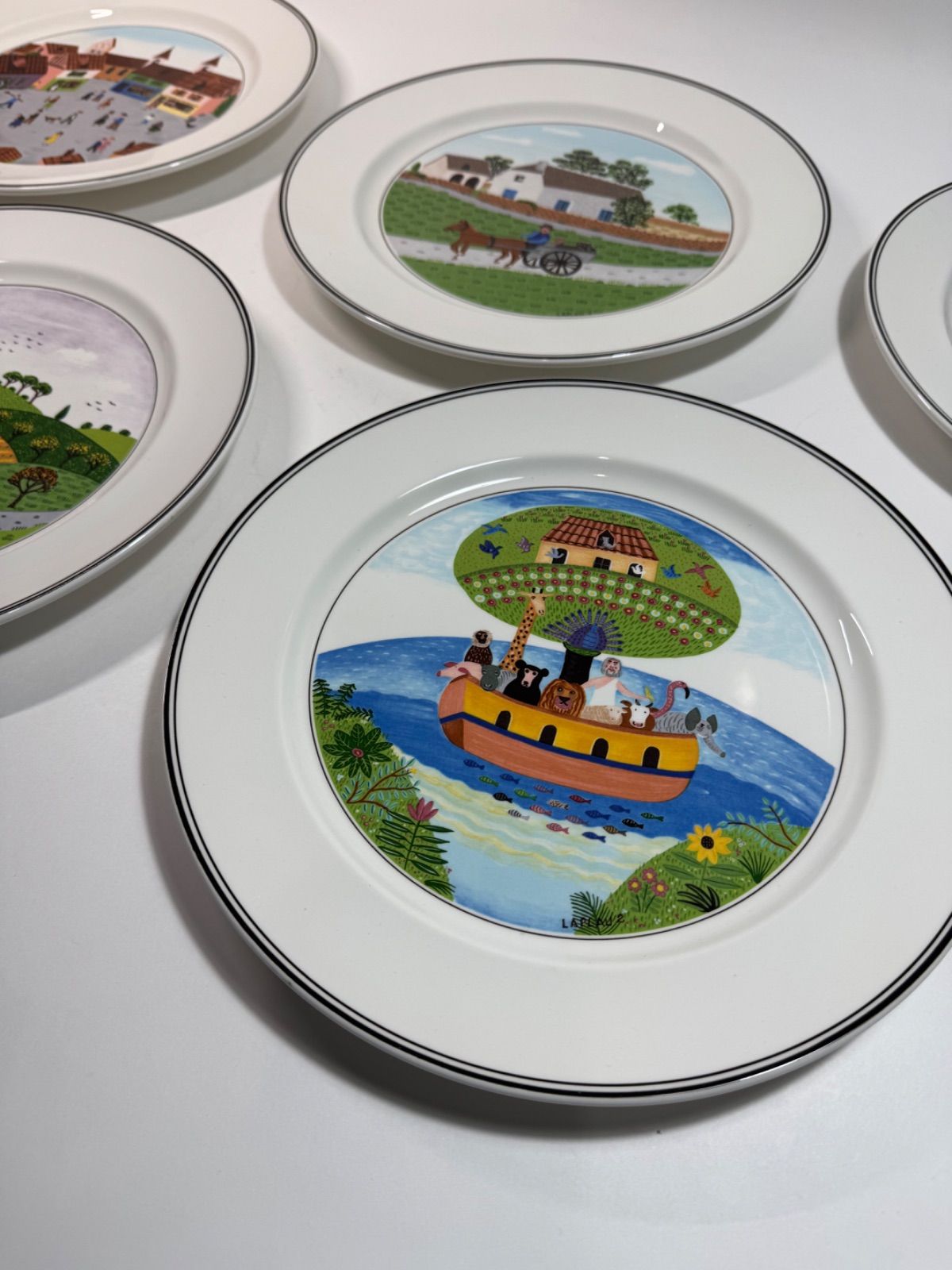 Villeroy &Boch ビレロイ&ボッホ 「ナイーフ」27㎝プレート 5枚セット