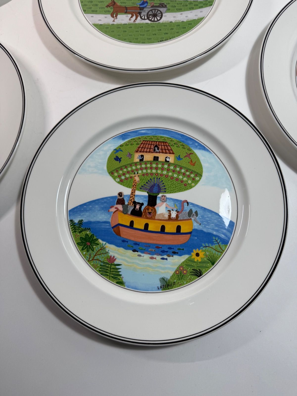 Villeroy &Boch ビレロイ&ボッホ 「ナイーフ」27㎝プレート 5枚セット