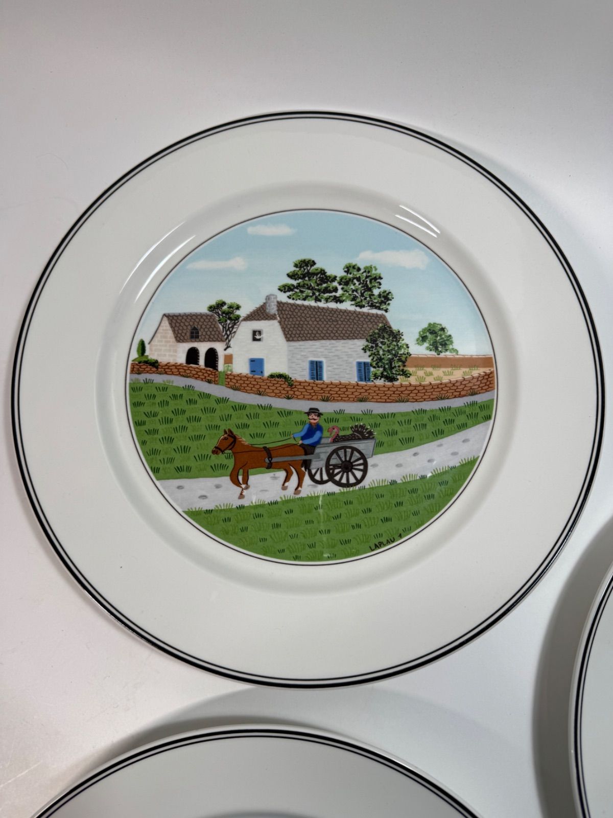 Villeroy &Boch ビレロイ&ボッホ 「ナイーフ」27㎝プレート 5枚セット