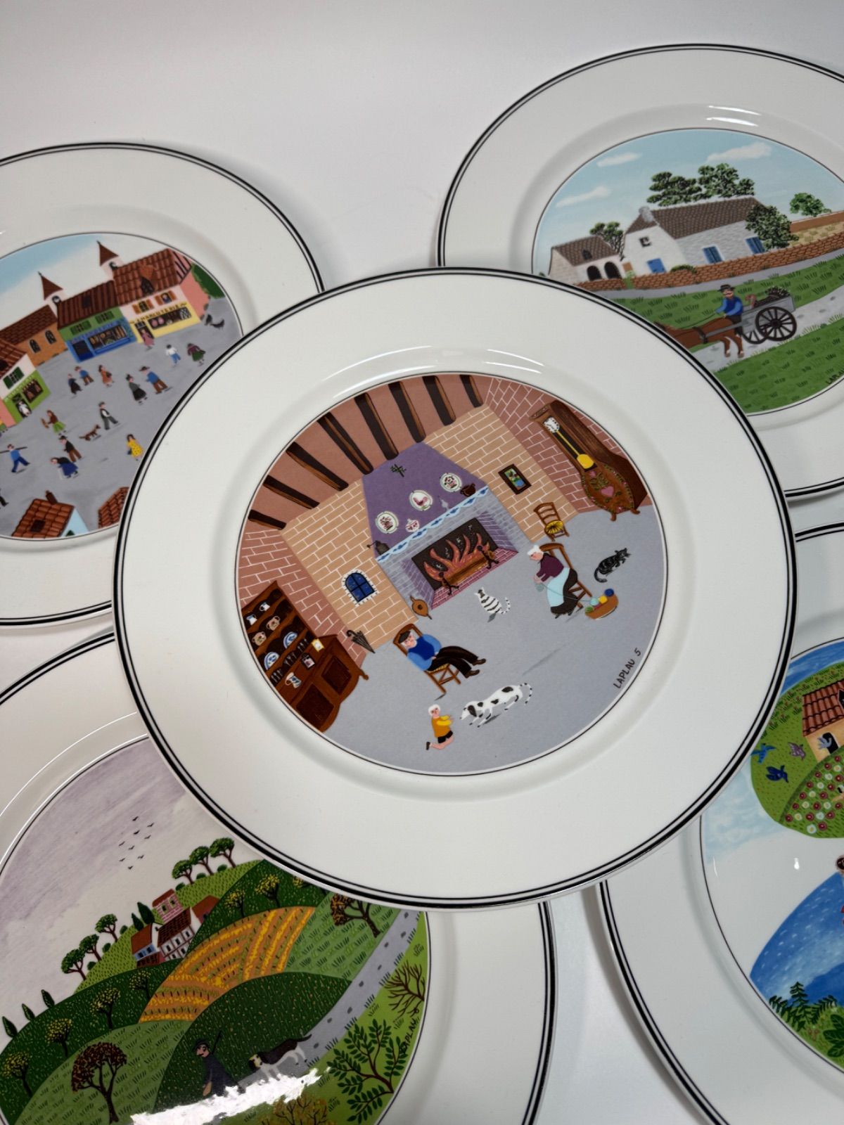 Villeroy &Boch ビレロイ&ボッホ 「ナイーフ」27㎝プレート 5枚セット