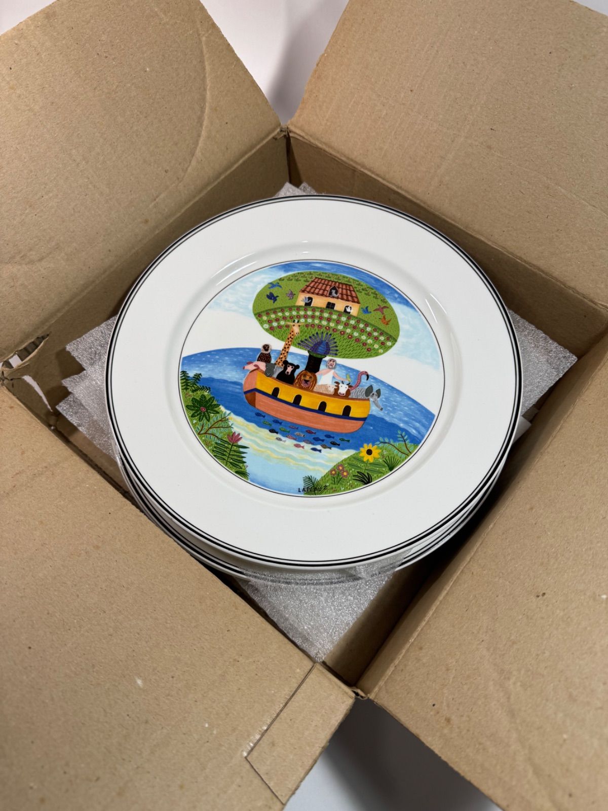 Villeroy &Boch ビレロイ&ボッホ 「ナイーフ」27㎝プレート 5枚セット