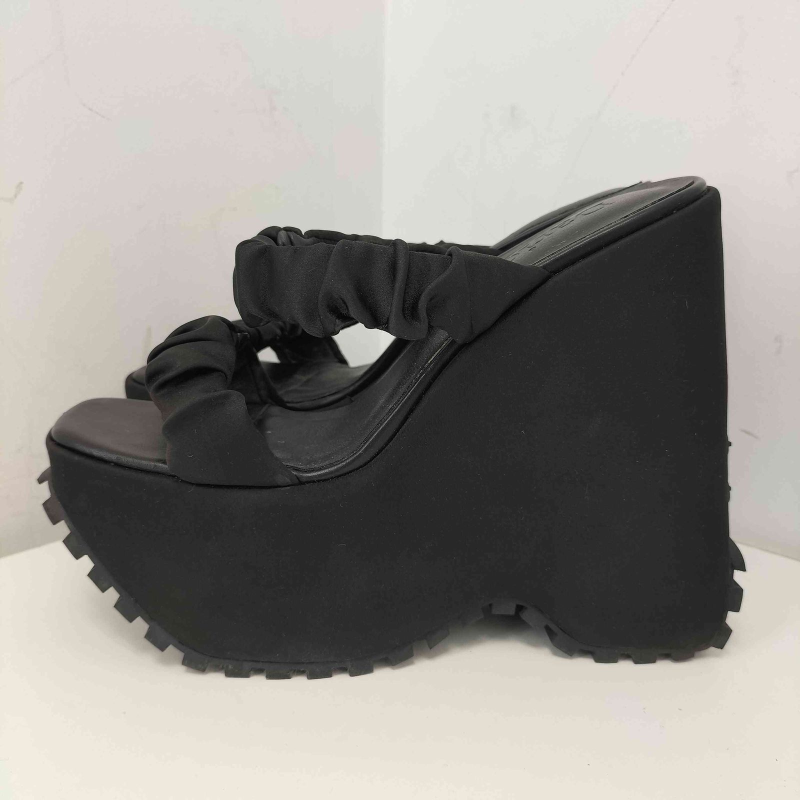 ダーリッチ Darich サテンプラットフォームサンダル レディース JPN：M