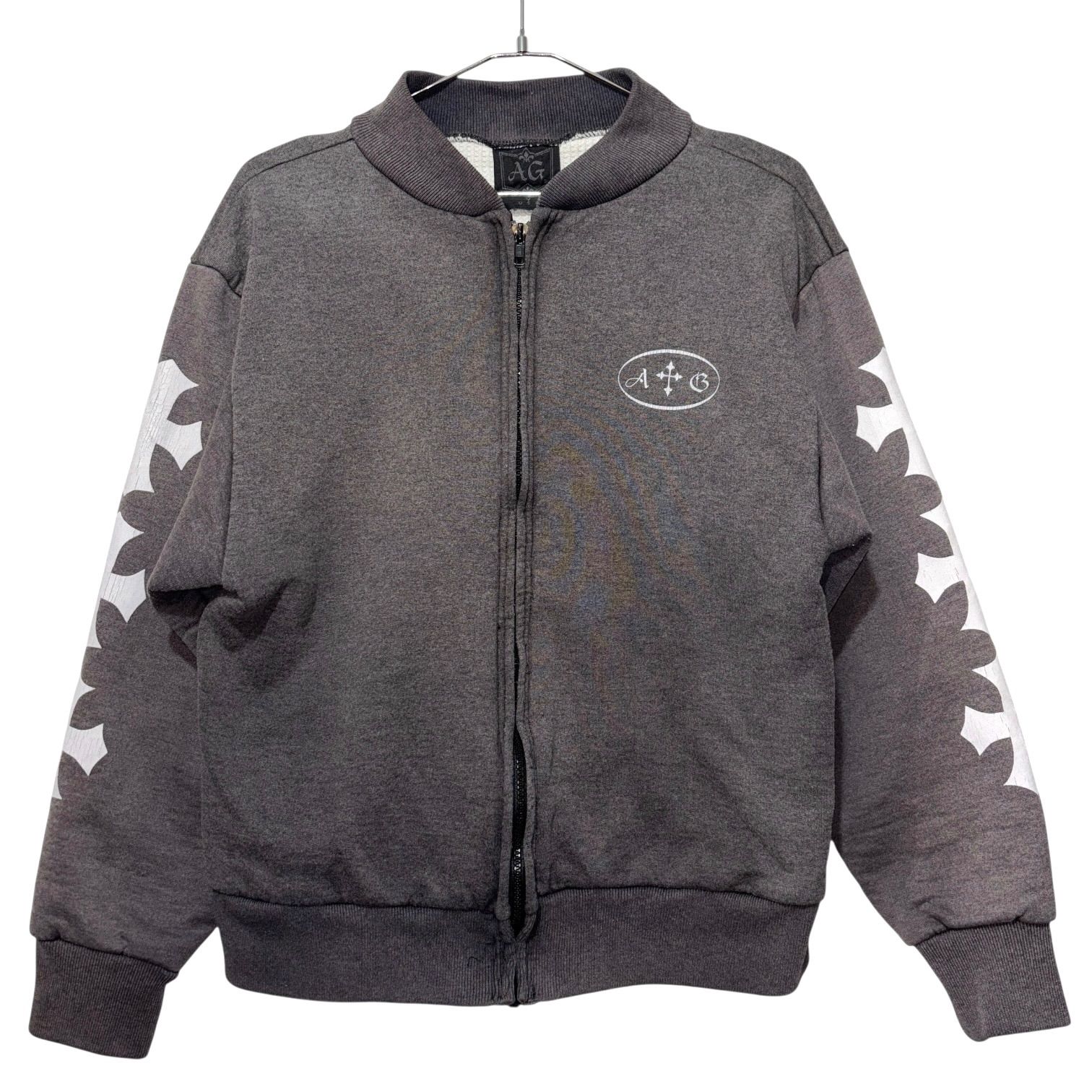 90s USA製 A＆G CAMBER ZIP SWEAT M チャコール フェードブラック