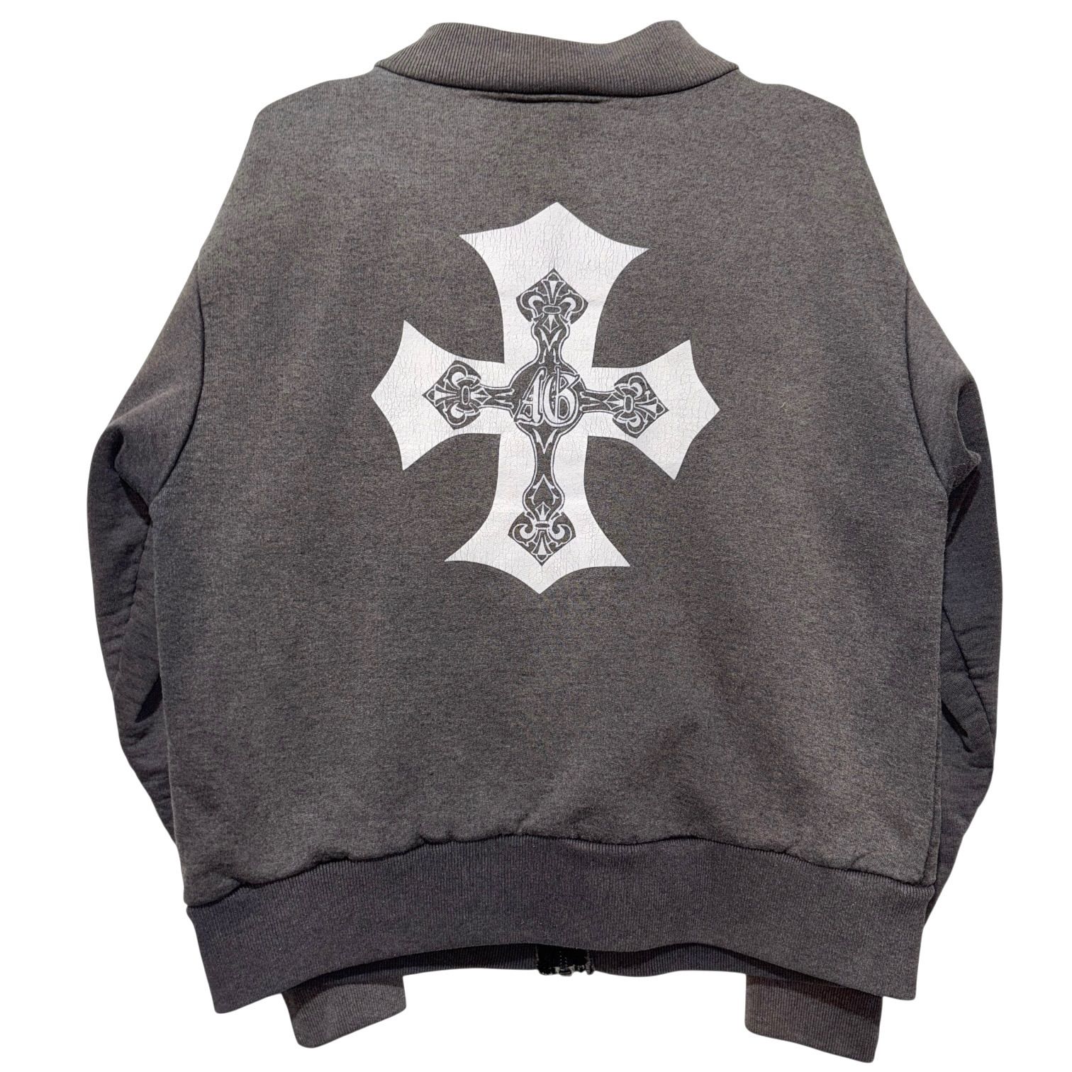 90s USA製 A＆G CAMBER ZIP SWEAT M チャコール フェードブラック 