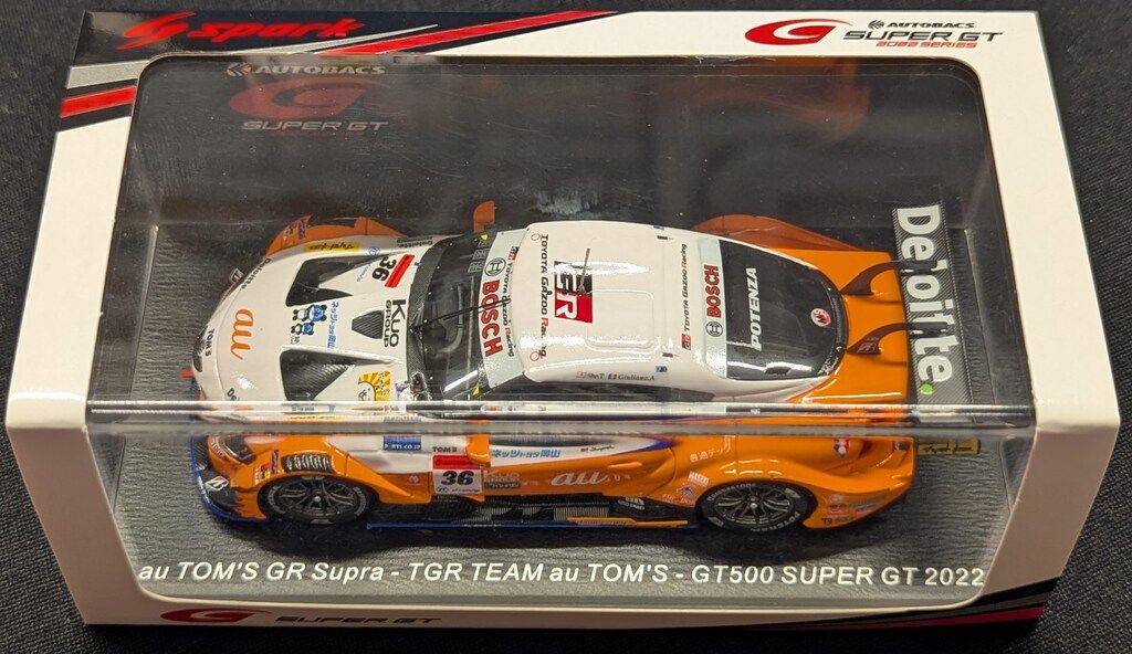 Spark model 1/43 au TOM`S GR Supra No.36 TGR TEAM au TOM`S