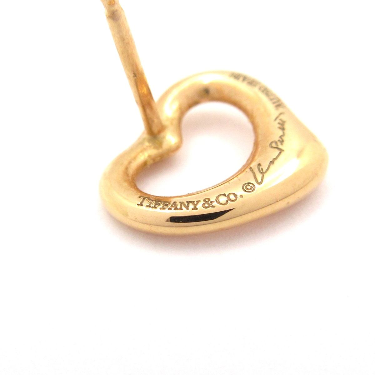 TIFFANY&Co.(ティファニー) ピアス美品 オープンハート K18PG 総重量