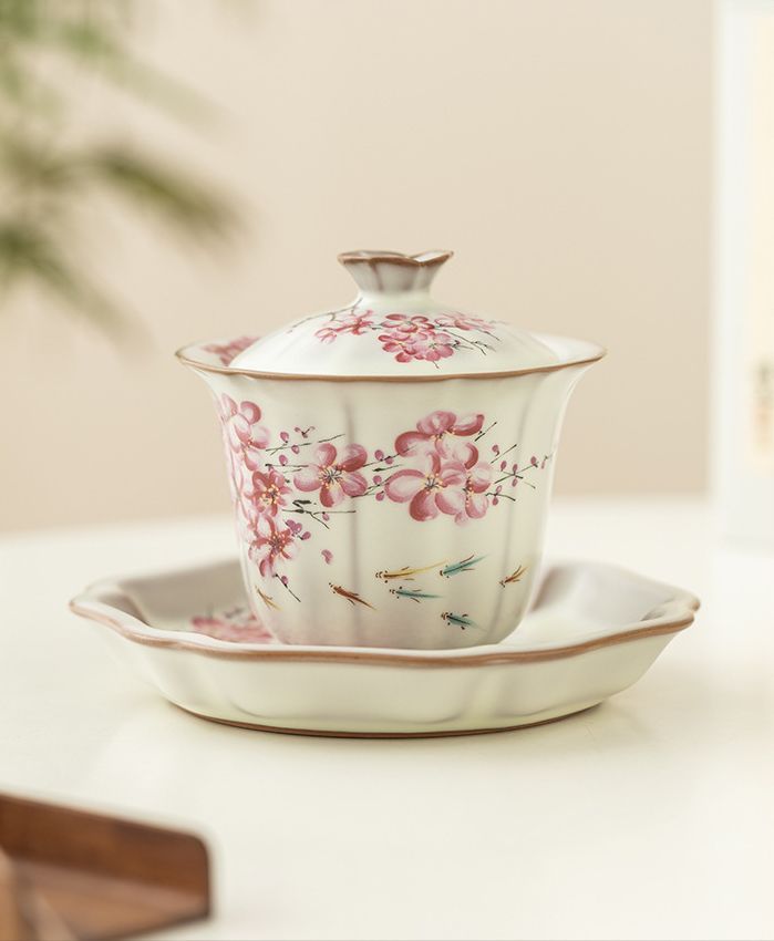 中国茶器セット 台灣 茶器 花 柄 ギフト 台灣 茶器 花 柄 ギフト