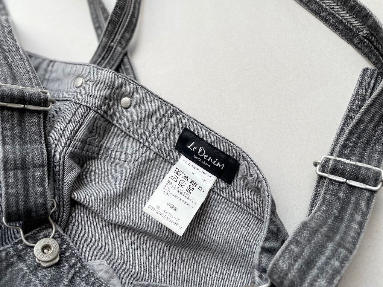 美品　スローブイエナ LE DENIM BARE BK サロペット 25年製 美品 スローブイエナ LE DENIM BARE BK サロペット 25年製 セール】LE