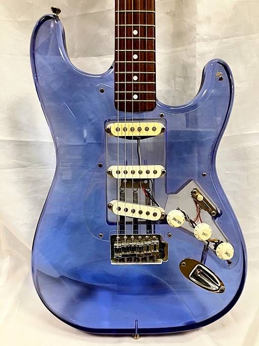 PhotoGenic フォトジェニック スケルトンブルー アクリルエレキギター