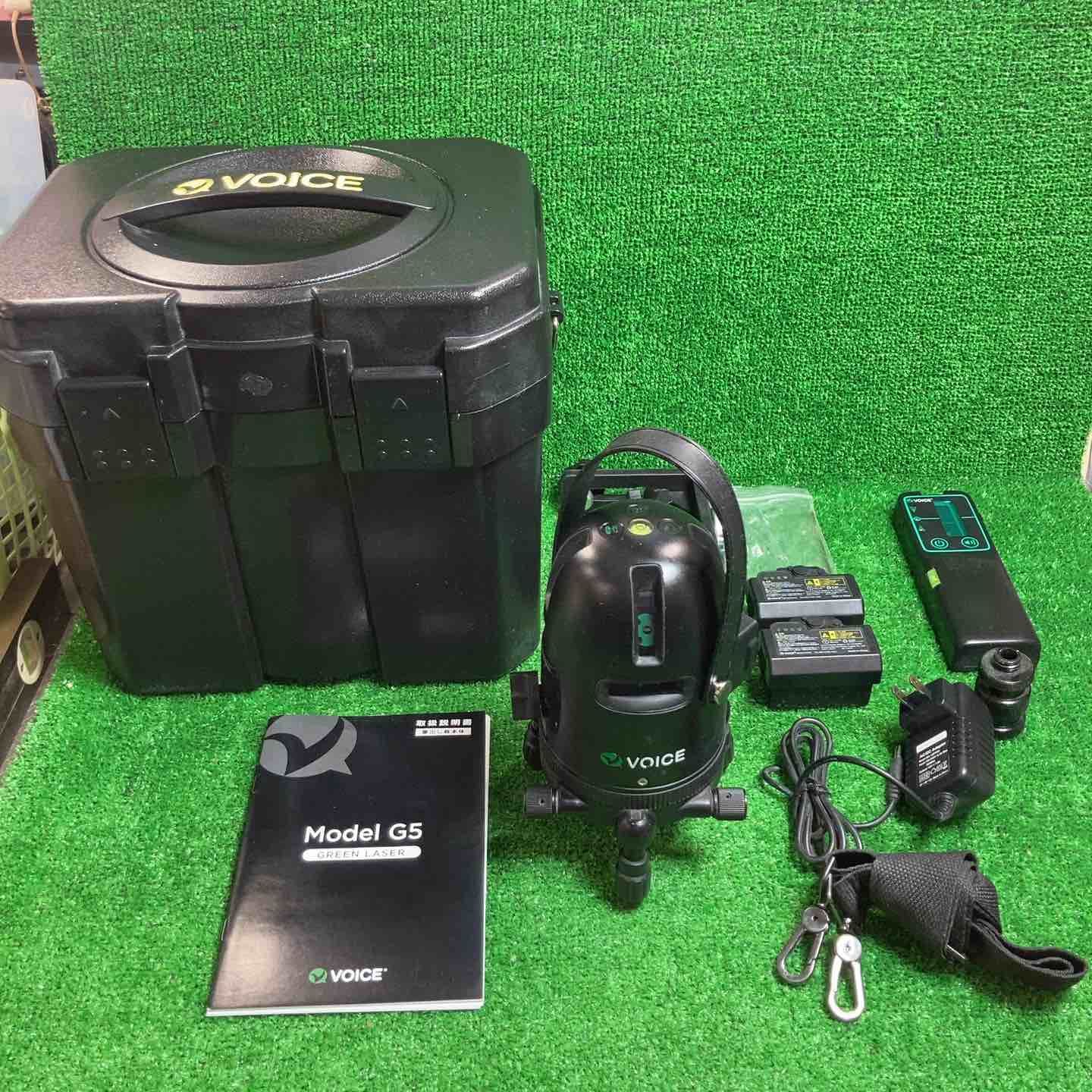 ◇VOICE レーザー墨出し器 5ライン(矩十字・横) グリーンレーザー