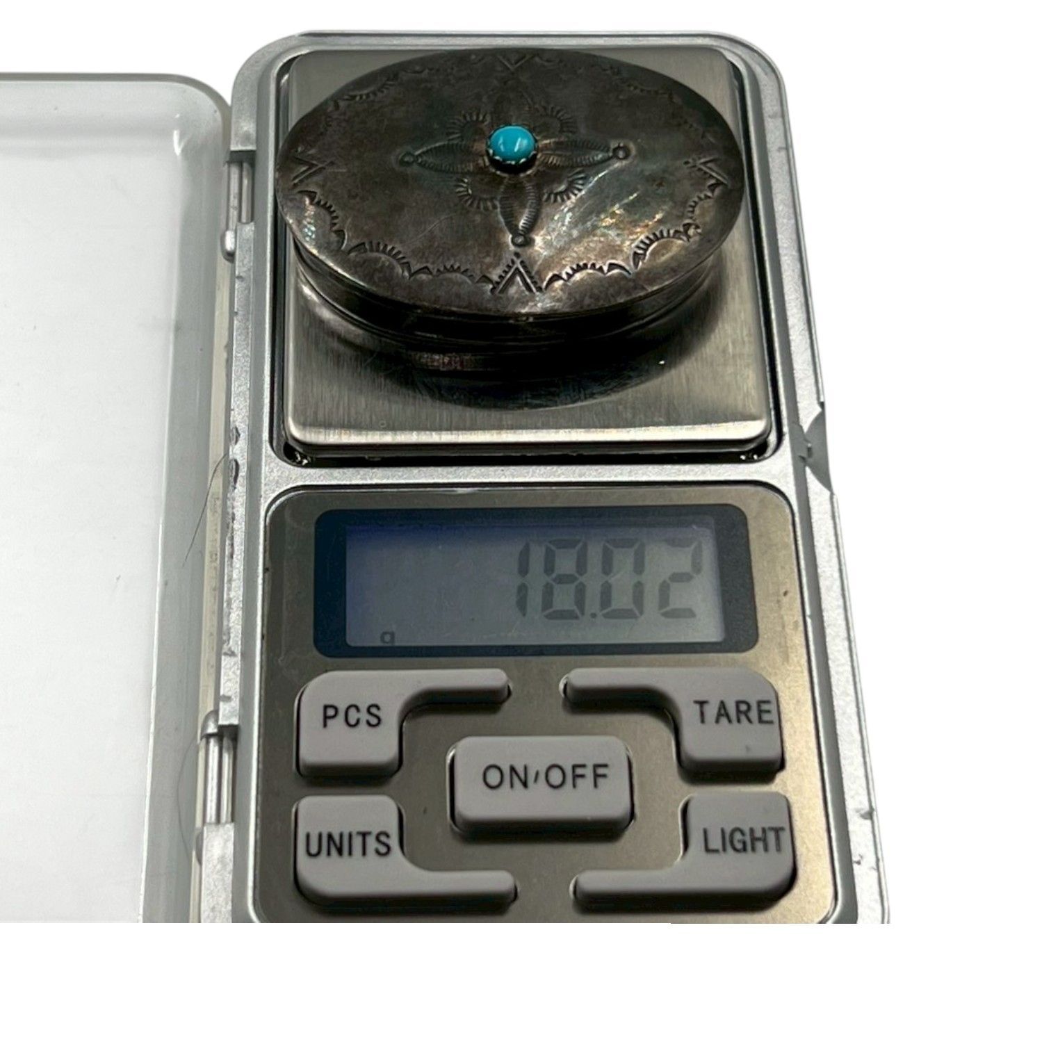 Vintage NAVAJO INDIAN JEWELRY JC ピルケース 小物入れ スターリング