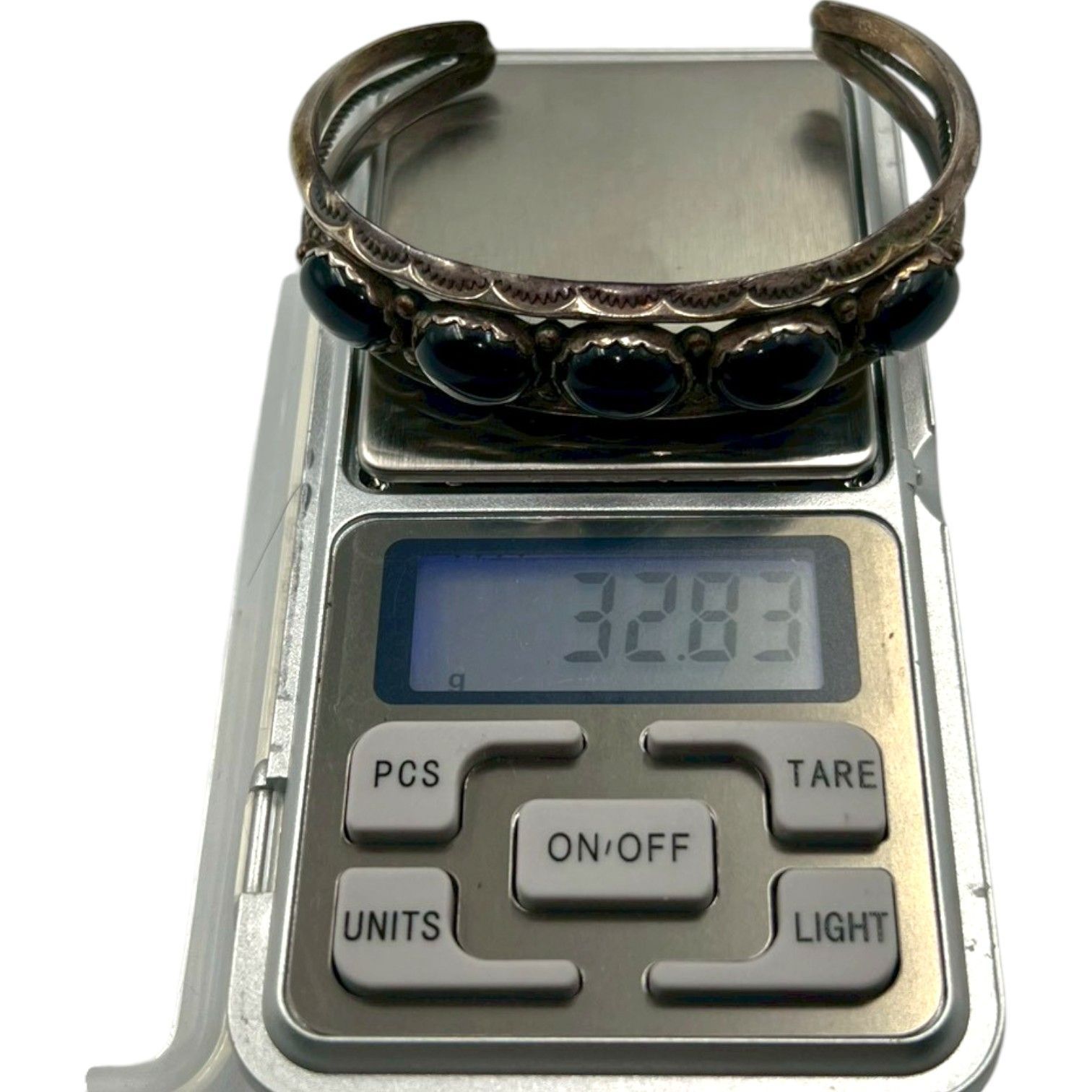 Vintage NAVAJO INDIAN JEWELRY D. 刻印 ナバホ族 スターリング