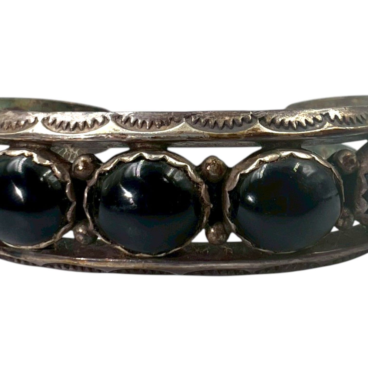 Vintage NAVAJO INDIAN JEWELRY D. 刻印 ナバホ族 シルバー ジュエリー