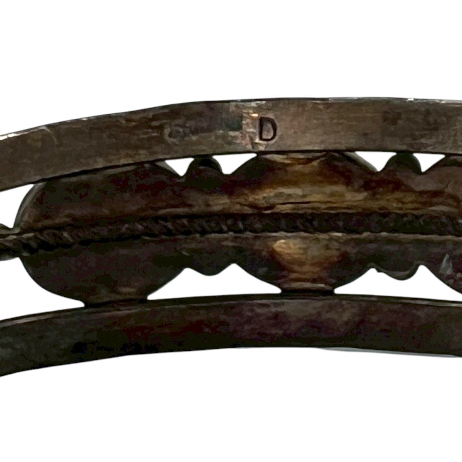 Vintage NAVAJO INDIAN JEWELRY D. 刻印 ナバホ族 シルバー ジュエリー