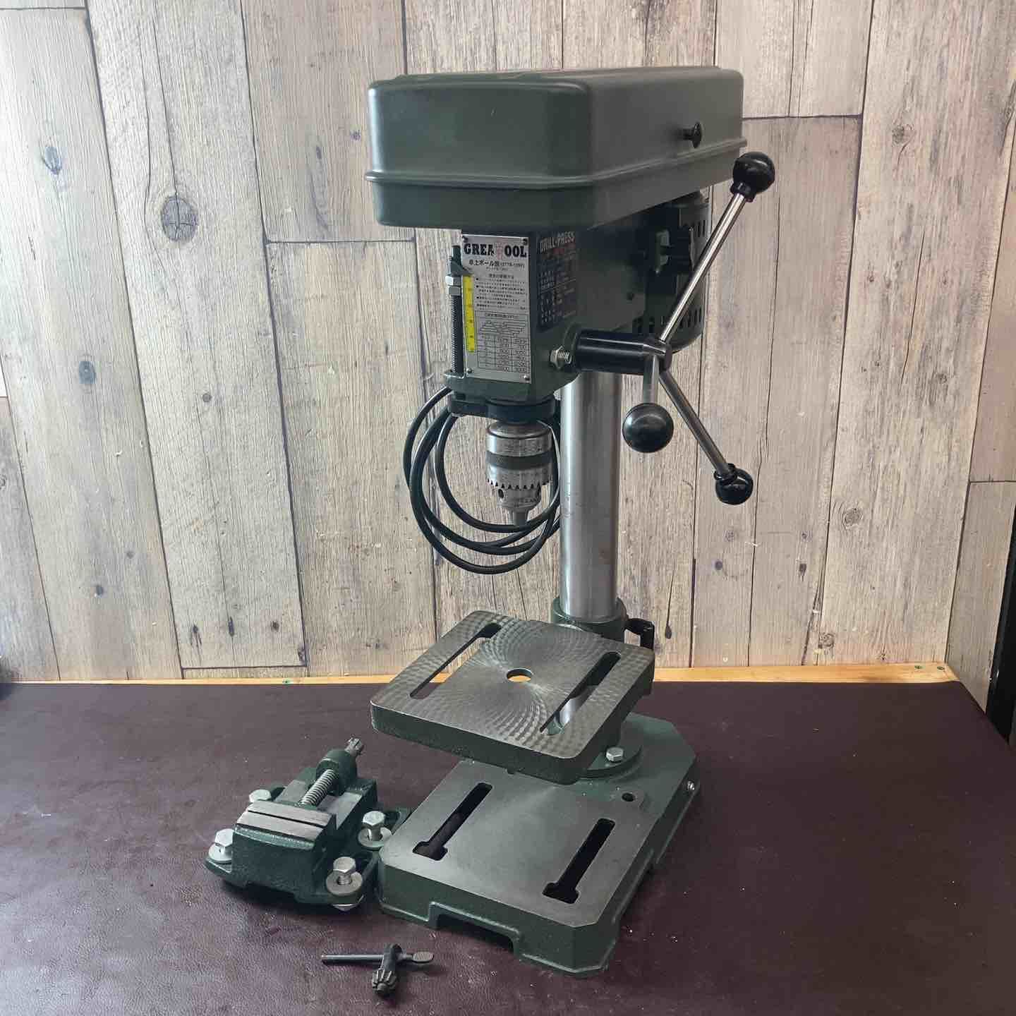 中古品】グレートツール(GREAT TOOL) 卓上ボール盤 GTTB-13SP ドリル