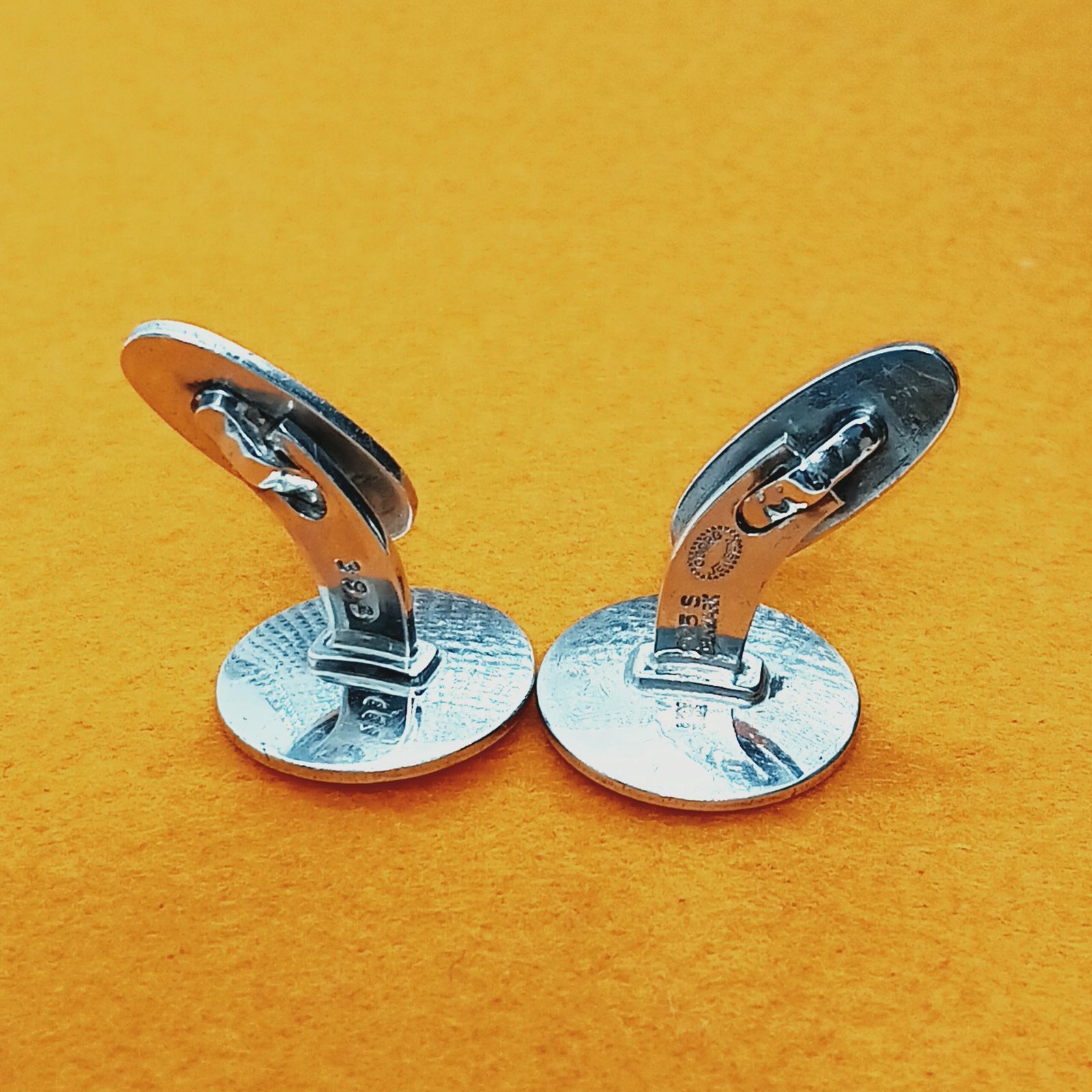 ジョージジェンセン 393カフスボタン SV925 変色予防処理＆殺菌済