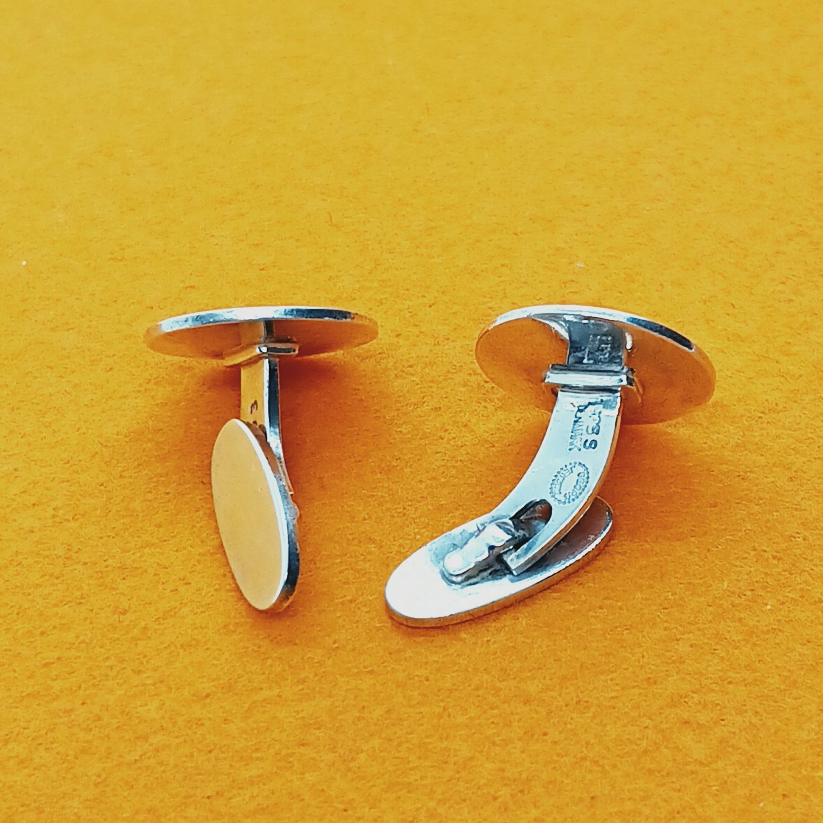 ジョージジェンセン 393カフスボタン SV925 変色予防処理＆殺菌済