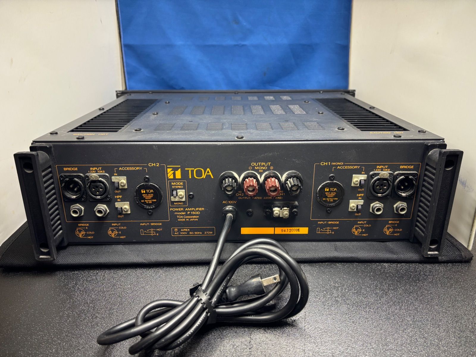 TOA パワーアンプ P150D POWER AMPLIER 器材 PA機器 オーディオ機器