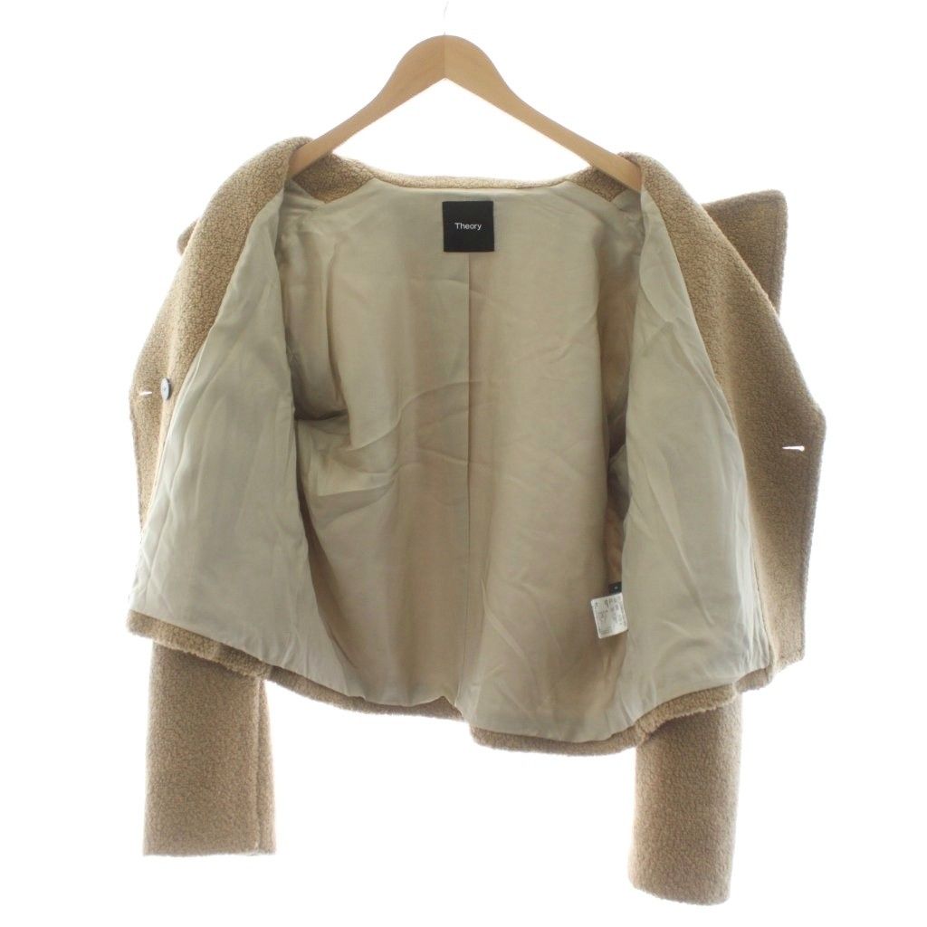 セオリー Theory 22AW TEDDY FLEECE FAUX FUR PEACOAT ピーコート P