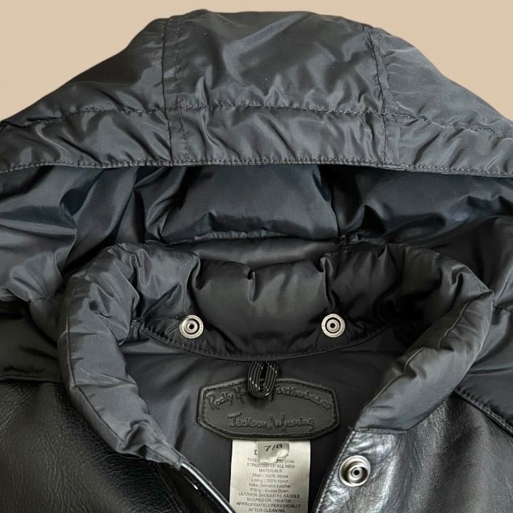 Rocky Mountain × hysteric glamour フーディー レザー切り替えダウン