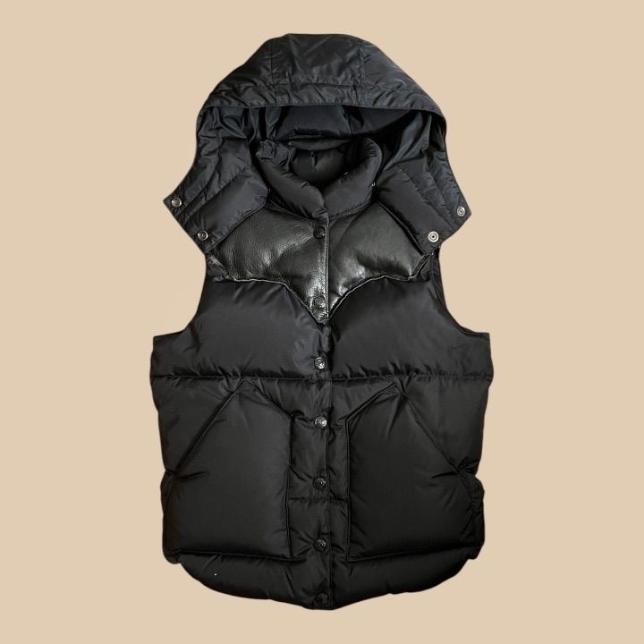 Rocky Mountain × hysteric glamour フーディー レザー切り替えダウン