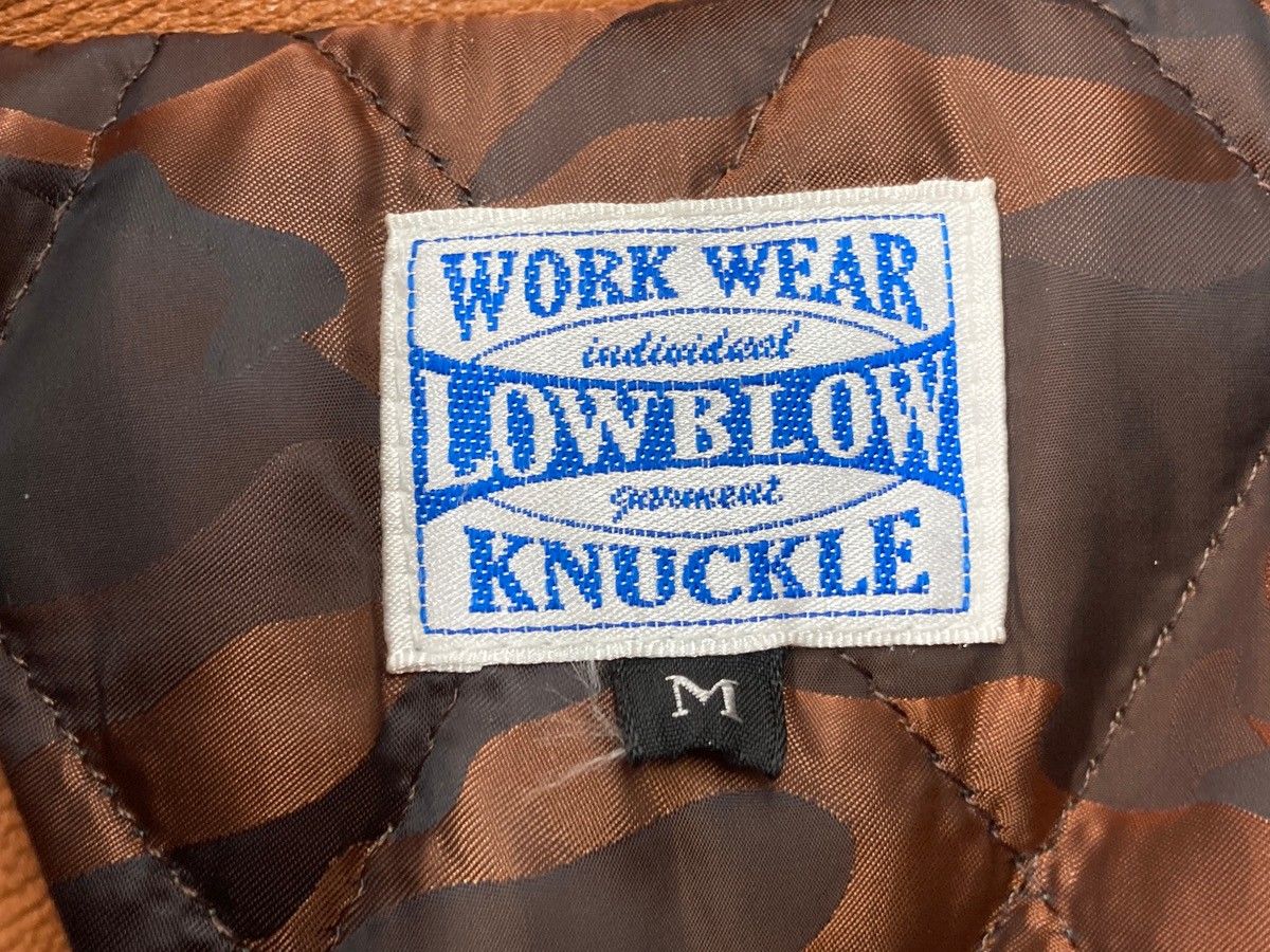 ローブローナックル LOW BLOW KNUCKLE ウール レザー 切替 ブルゾン 