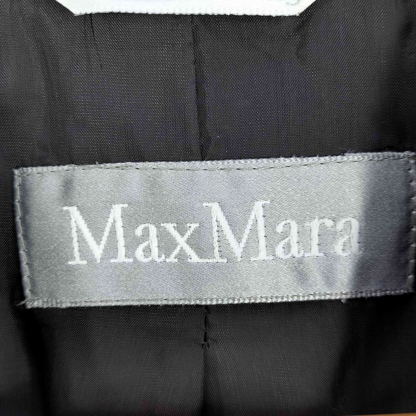 マックスマーラ MAX MARA 銀タグ イタリア製 ツィード ウールレーヨン