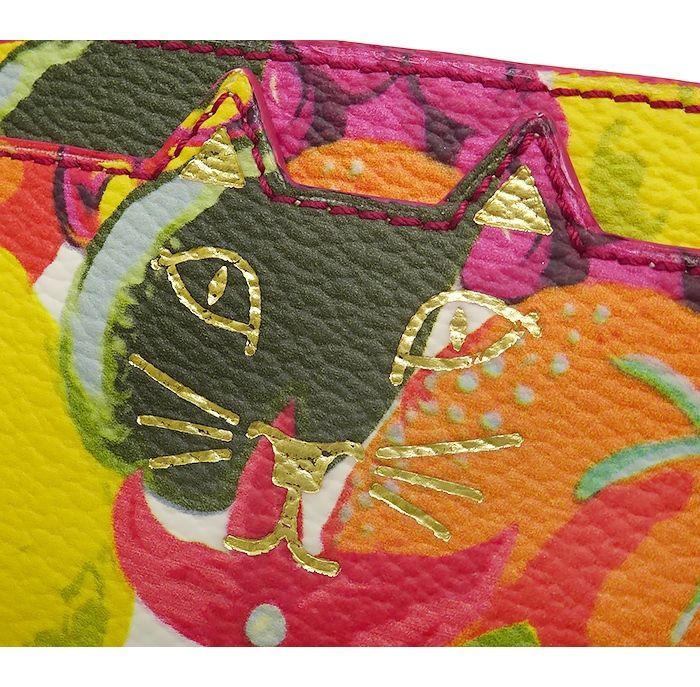 未使用✨シャーロットオリンピア Kitty ジップパース 本革 フルーツ柄