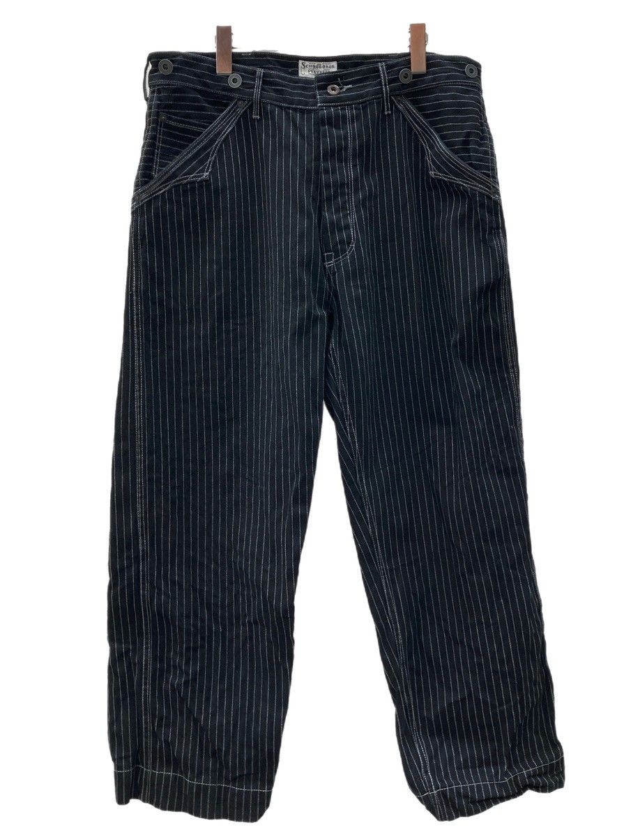 schott オールドヒッコリーデニム ウォバッシュ ワークパンツ Schott