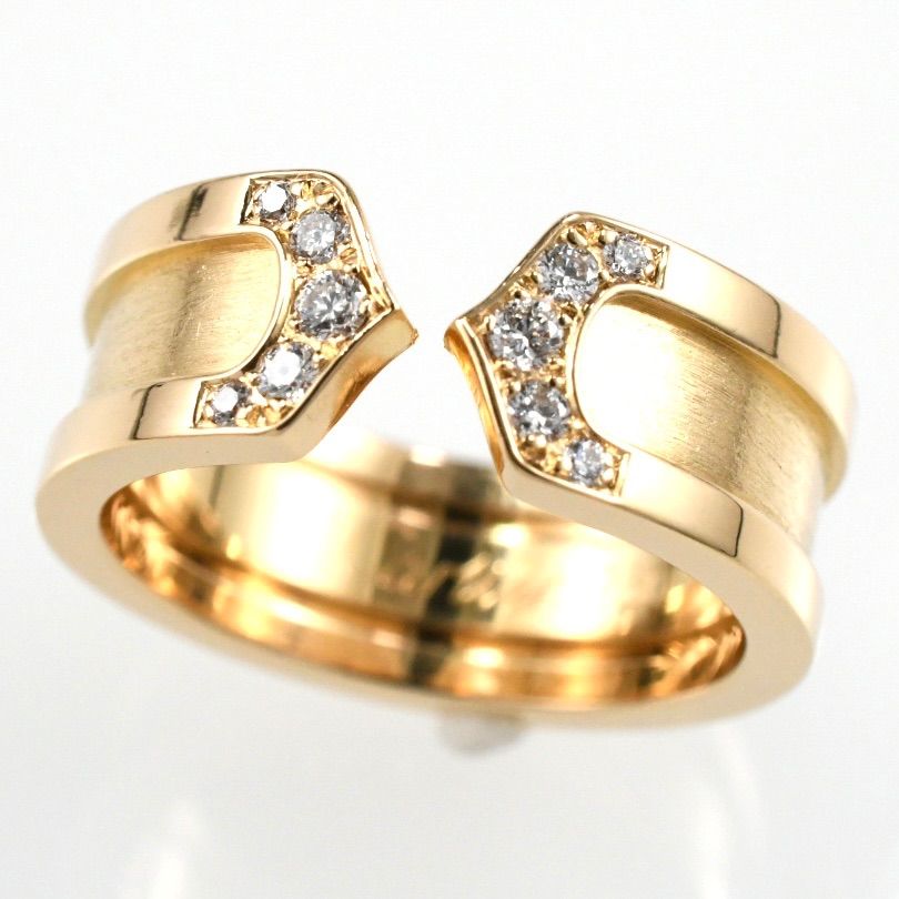 Cartier カルティエ C2リング ダイヤ K18YG イエローゴールド SIZE:47