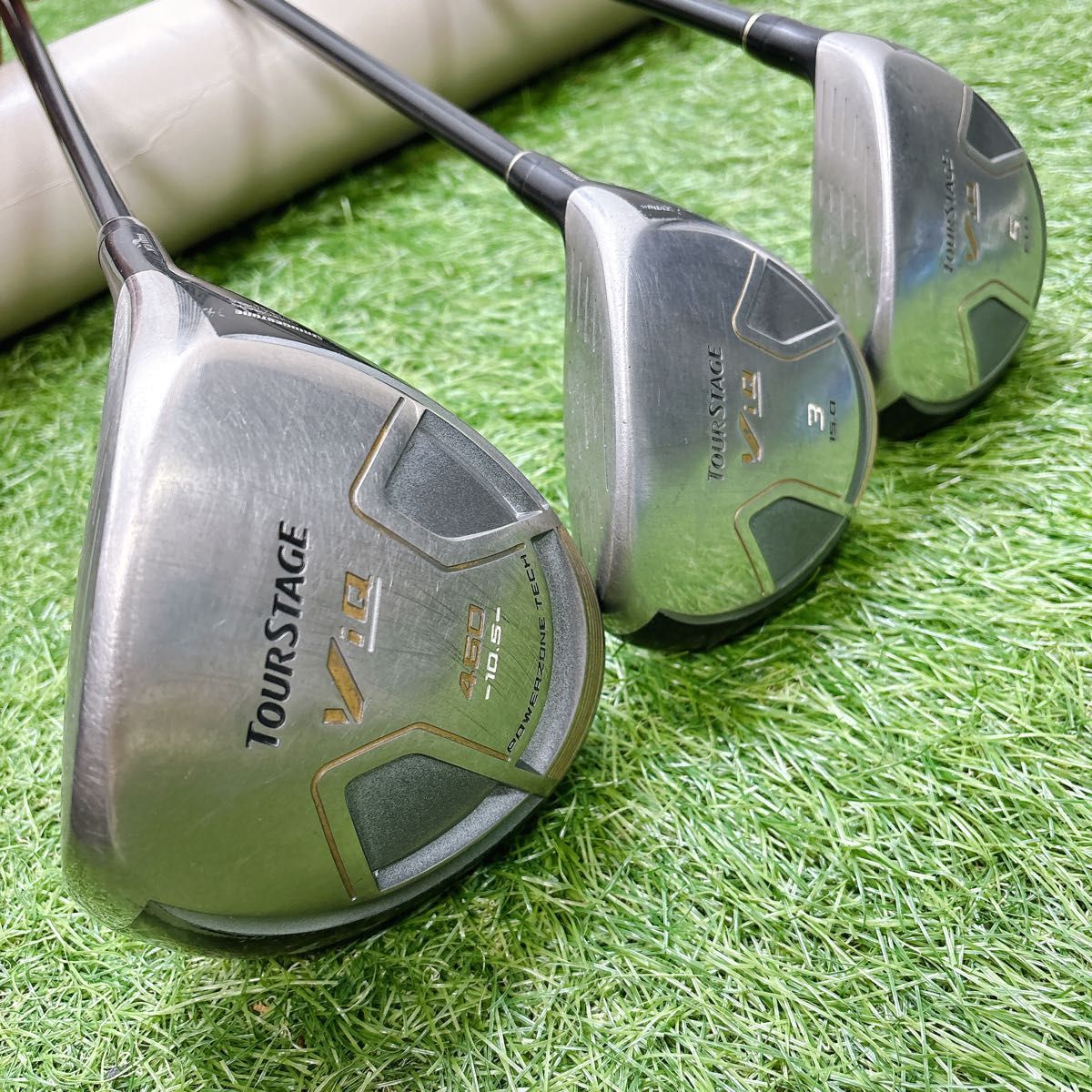 ツアーステージ VIQ メンズゴルフ 11本 キャディバッグ付き フレックス