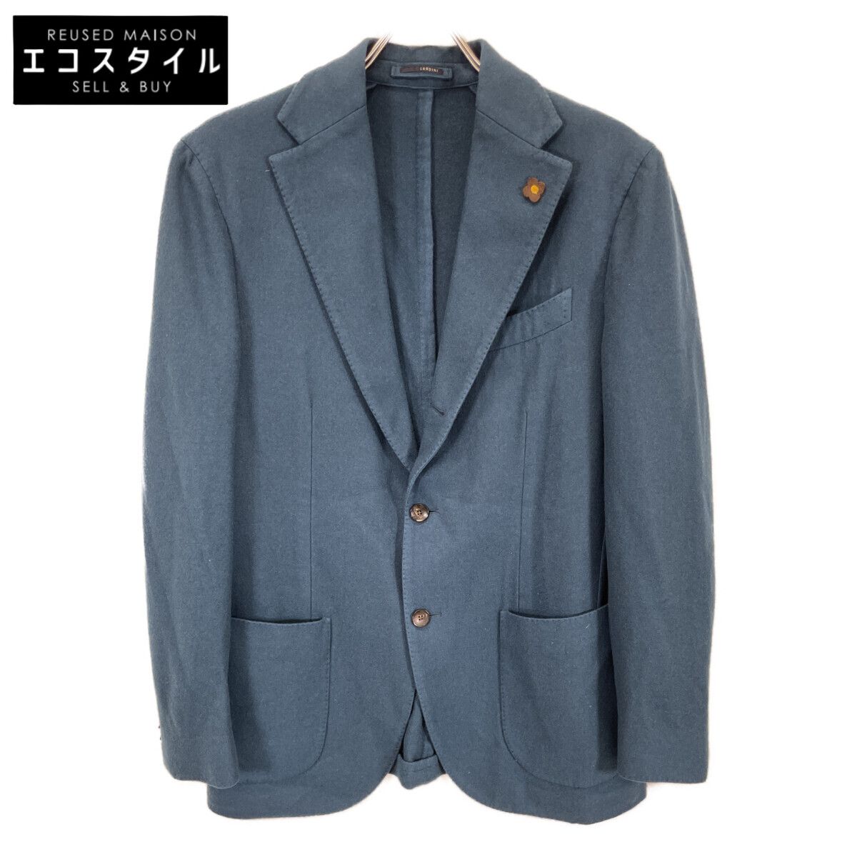 LARDINI ラルディーニ 【美品/国内正規】JQ326AQ カシミヤ100％ 段返り 