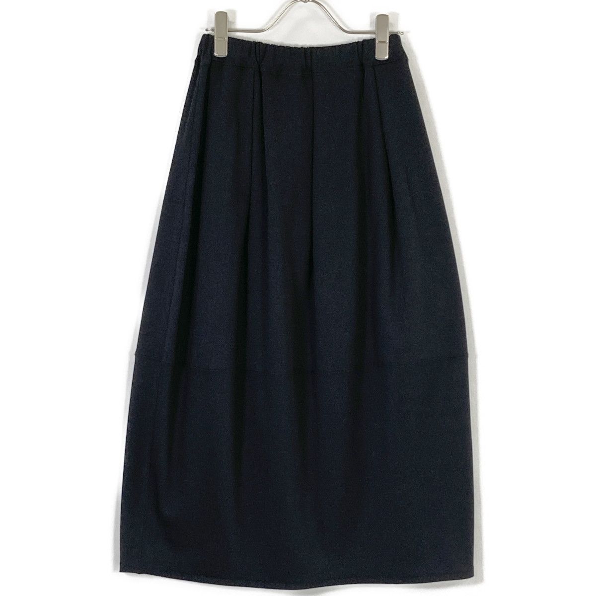 新品タグ付き　ヨーガンレールのロング丈スカート JURGEN LEHL J0101US401 シルク リブ ロングスカート ブラック