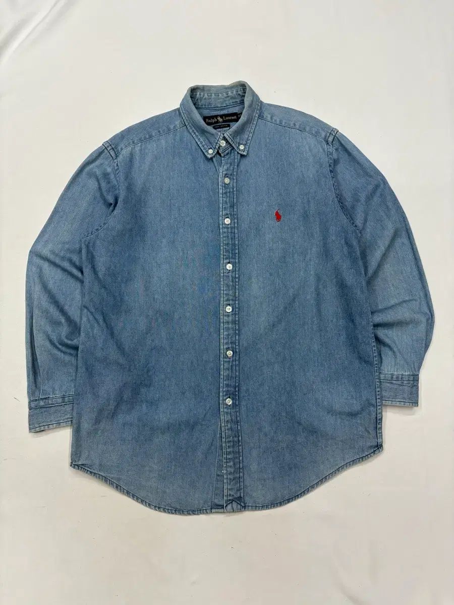 【極美品✨⠀】POLOラルフローレンインディゴデニムシャツ ラルフローレン デニムシャツ インディゴ S ラルフローレン ポロ