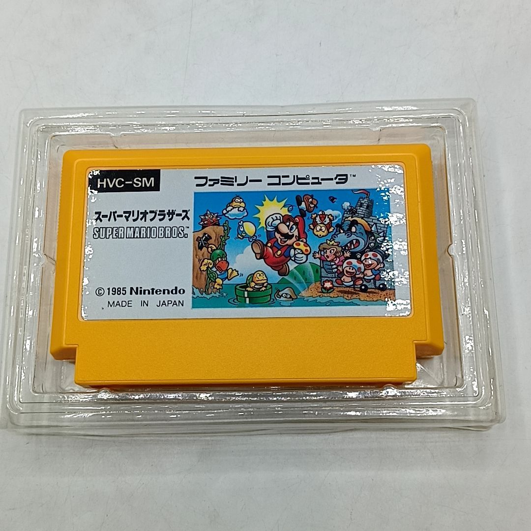 FCソフト】「スーパーマリオブラザーズ」 外箱・説明書・プラケース