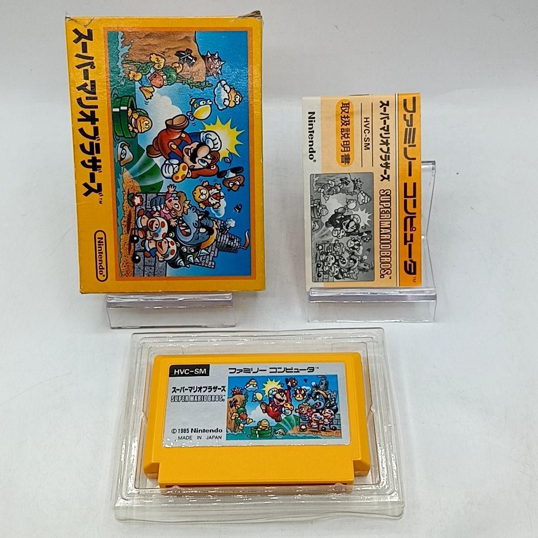 FCソフト】「スーパーマリオブラザーズ」 外箱・説明書・プラケース