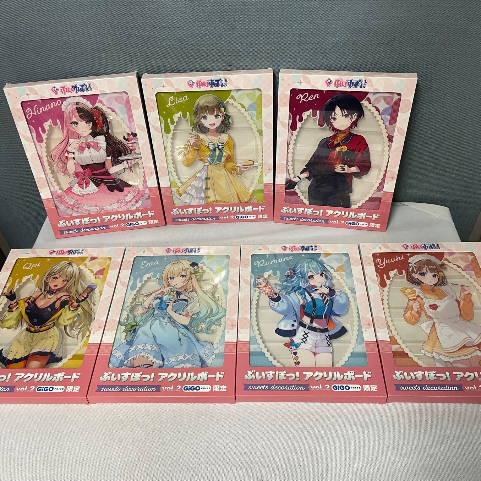 ぶいすぽ gigoコラボ 第2弾 アクリルスタンド コンプリートセット ぶいすぽっ! gigoコラボ 第2弾 アクリルスタンド コンプリートセット