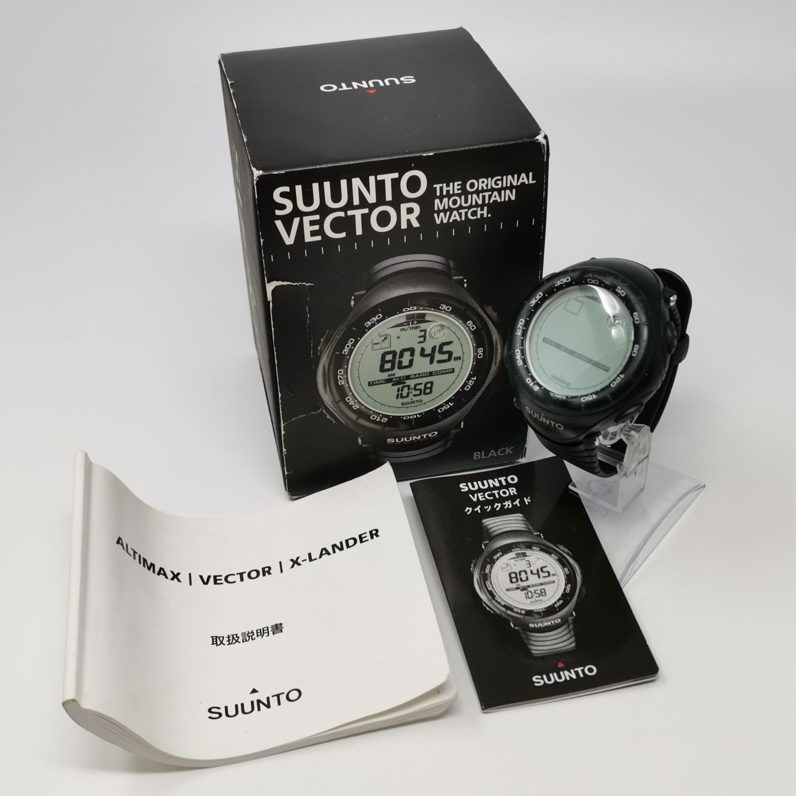 SUUNTO VECTOR ブラック クォーツ 腕時計 電池ないため動作未確認 the 