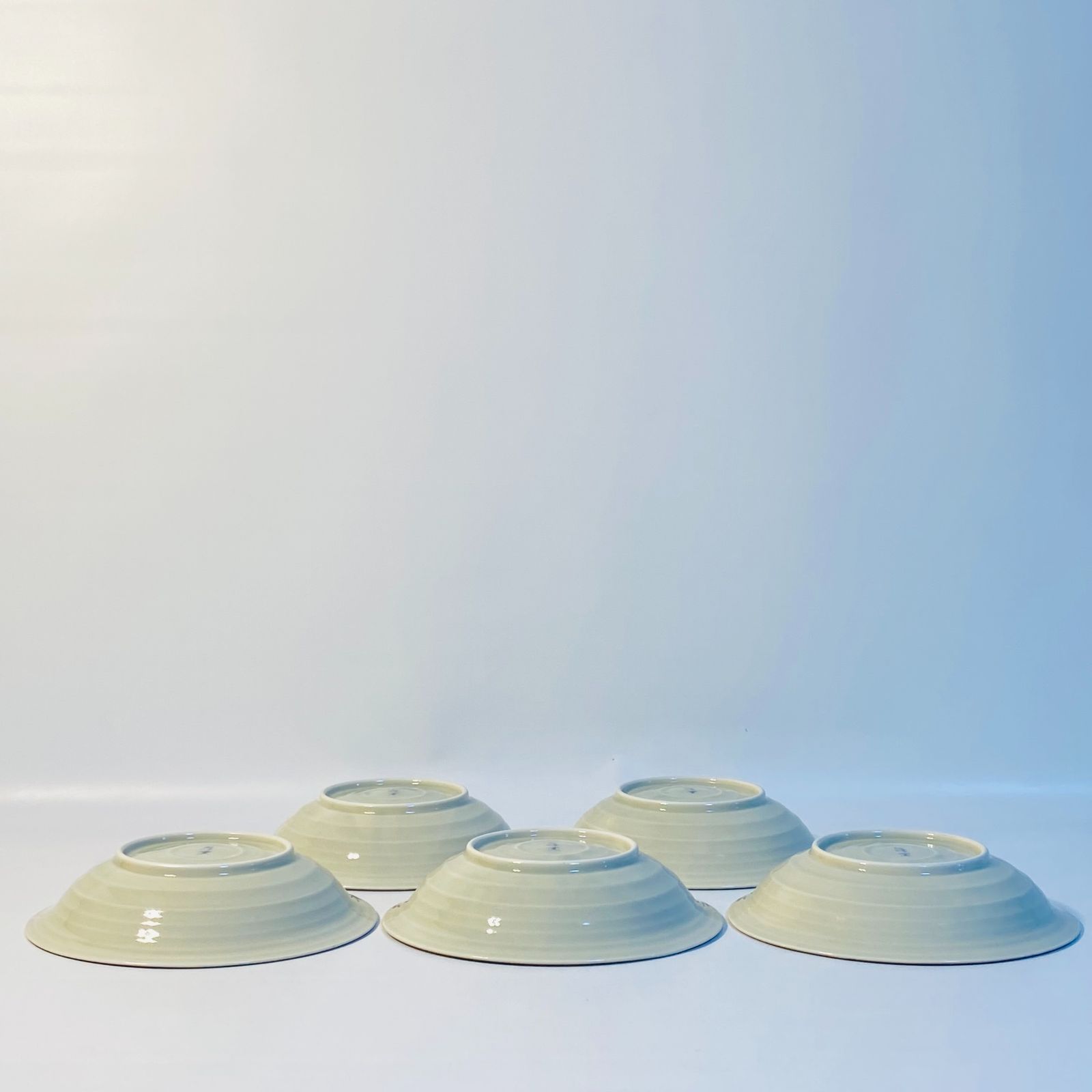 龍峰窯 中皿 5客セット 丸皿 浅皿 花柄 和柄 食器 送料込み フォロー割