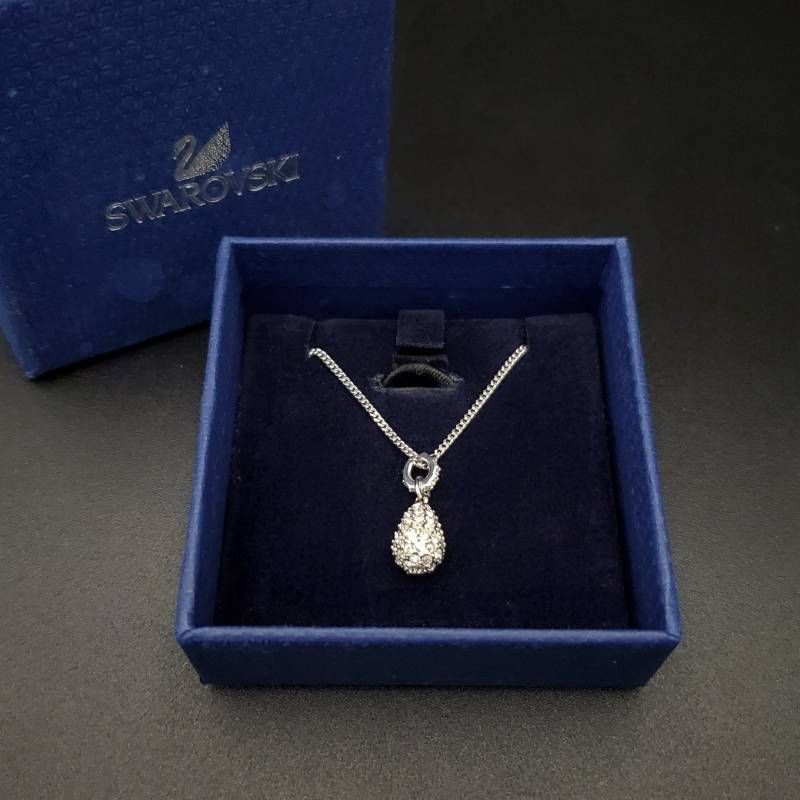 美品 SWAROVSKI スワロフスキー ネックレス ペンダント ティアドロップ
