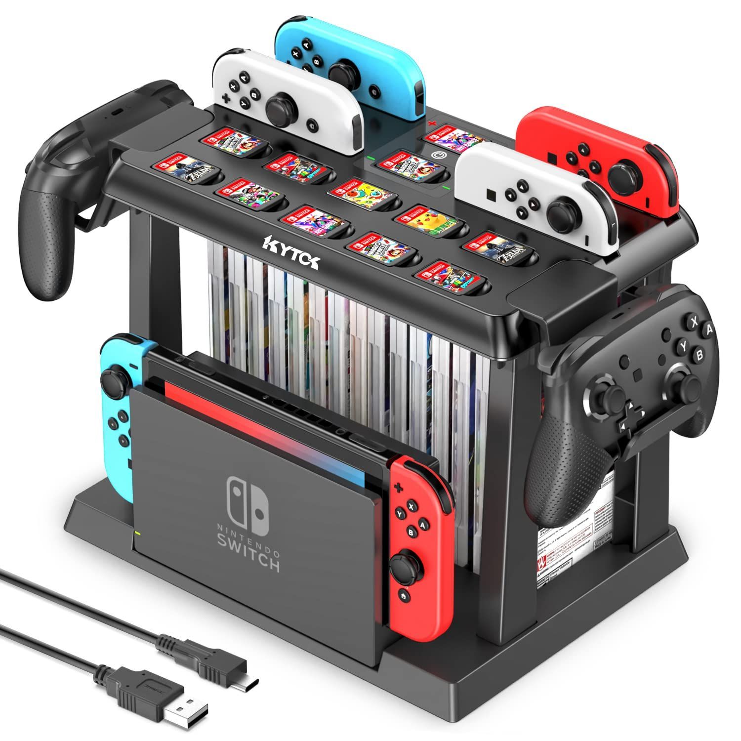 【Switch 本体セット】Joy-Con＋充電器＋ドック＋ケース＋ソフト付き Switch 本体セット】Joy-Con＋充電器＋ドック＋ケース＋ソフト付き