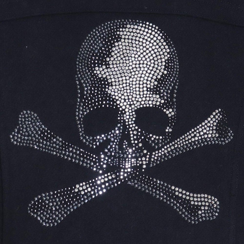 ロエン　Roen スワロフスキースカル　Pコート　ライダースコート　48 L 中古・古着通販】Roen (ロエン) スワロフスキースカル Pコート