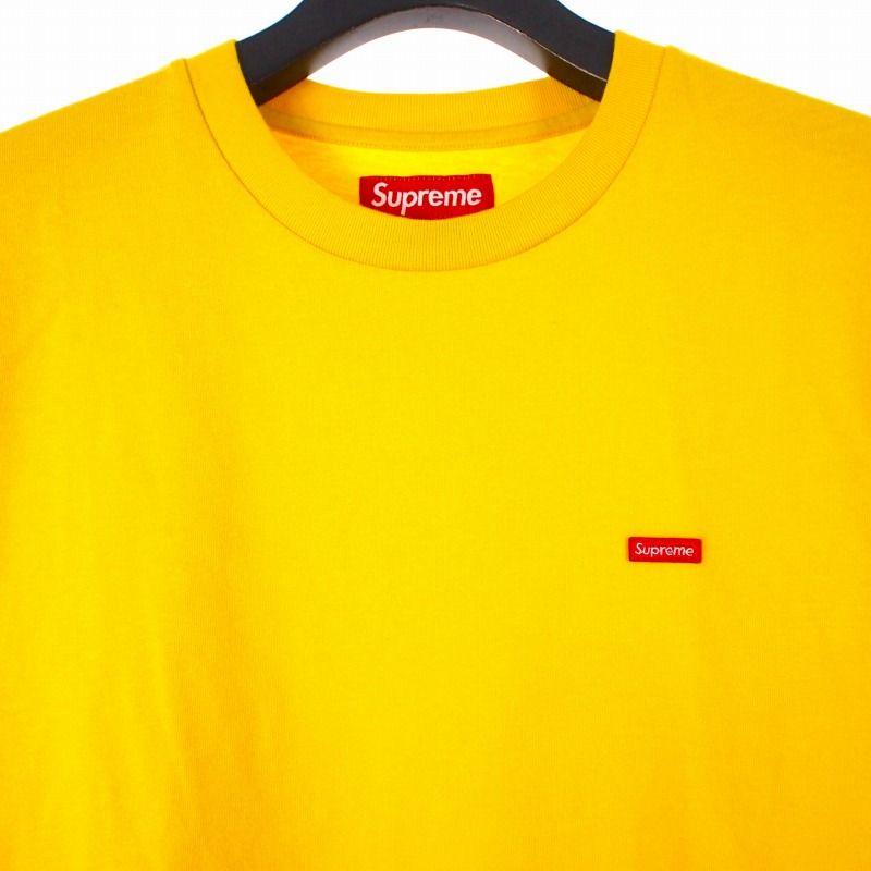 SUPREME イエロー ロゴ Tee Mサイズ シュプリーム SUPREME スモールボックスロゴ Tシャツ カットソー 半袖
