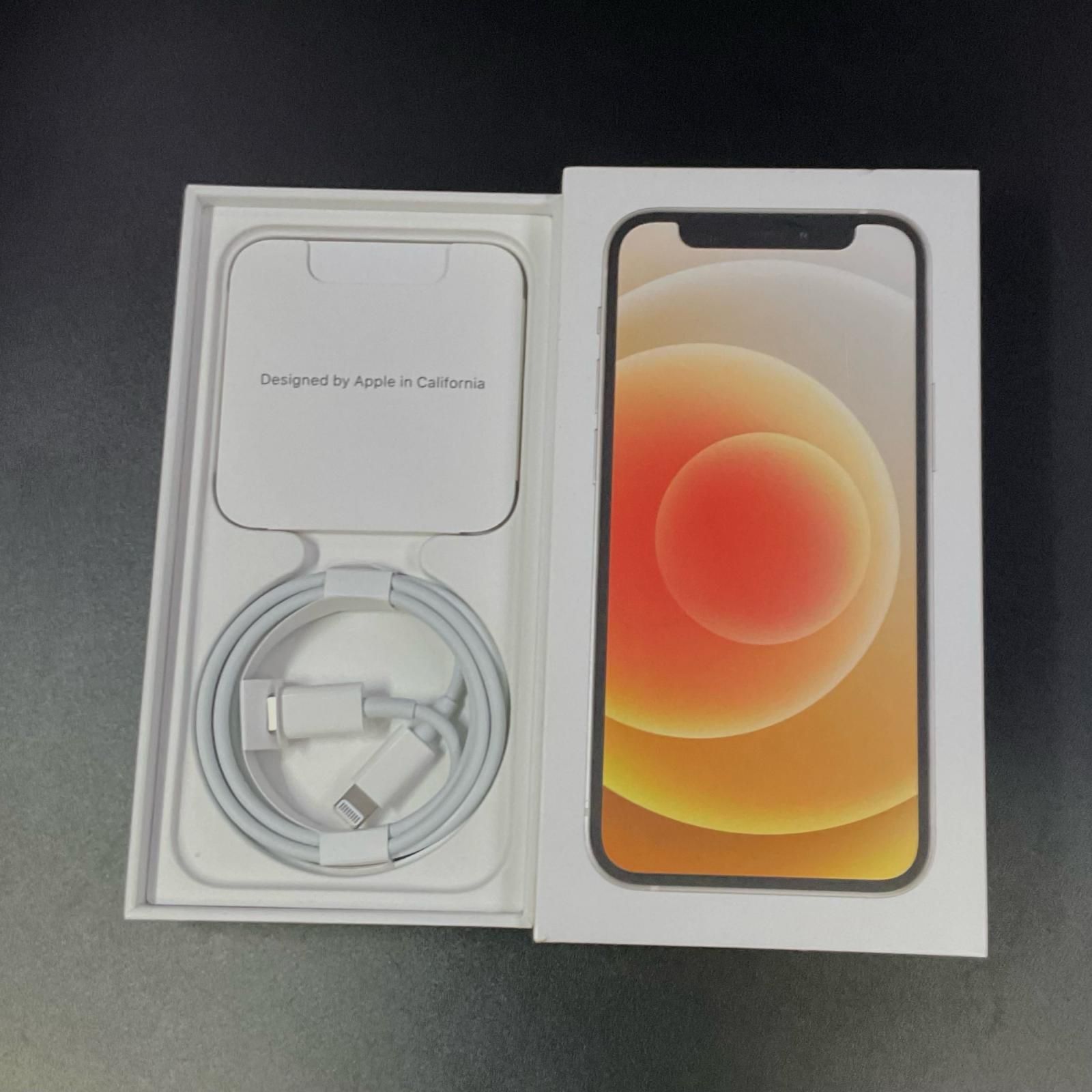 iPhone 12 mini 128GB ホワイト au 動作確認済 77%【全額返金保証