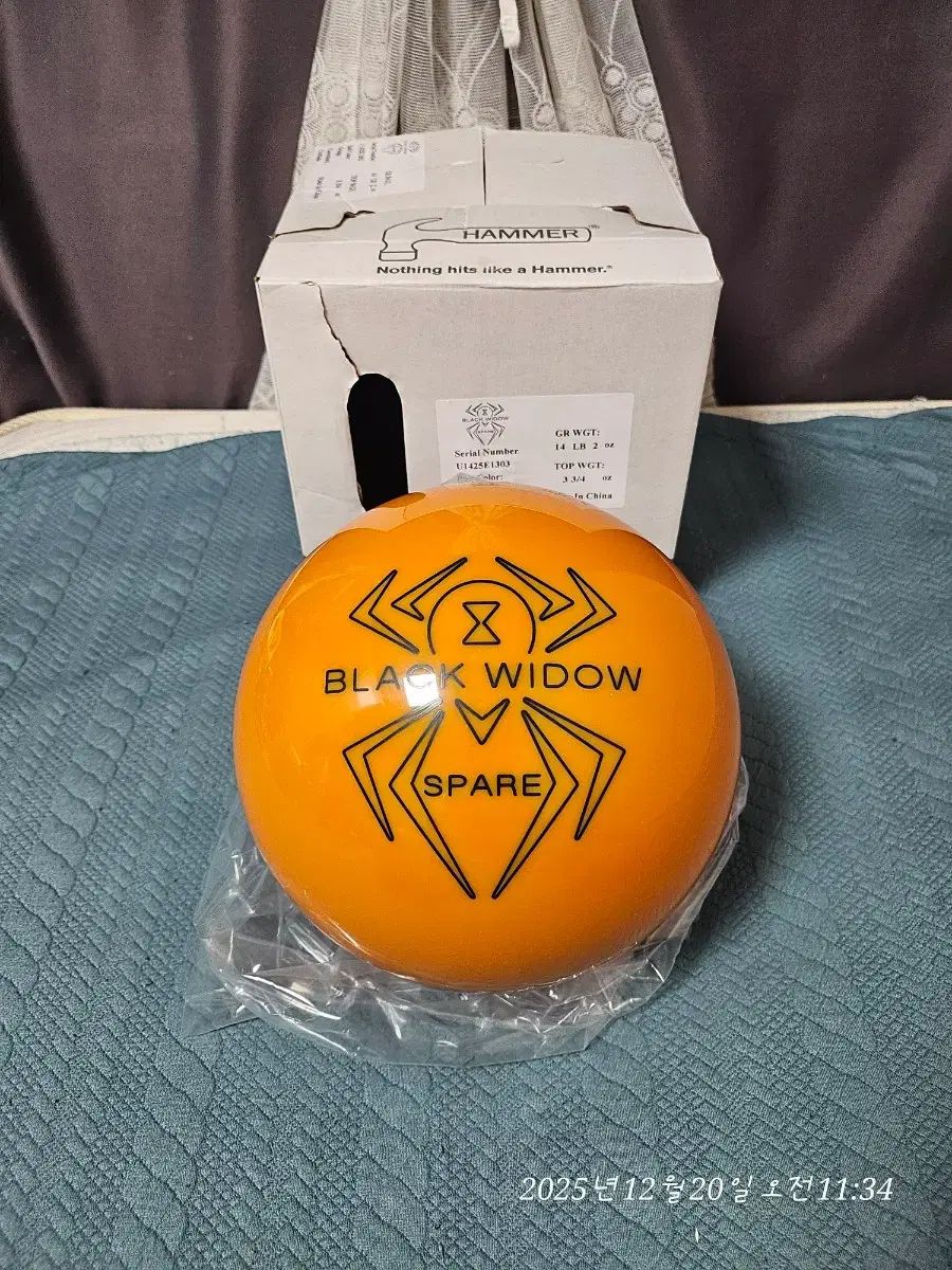 HAMMER BLACK WIDOW SPARE ボウリングボール　スペアボール ブラックウイドー スペア (ホワイト） Hammer / BlackWidow Spare
